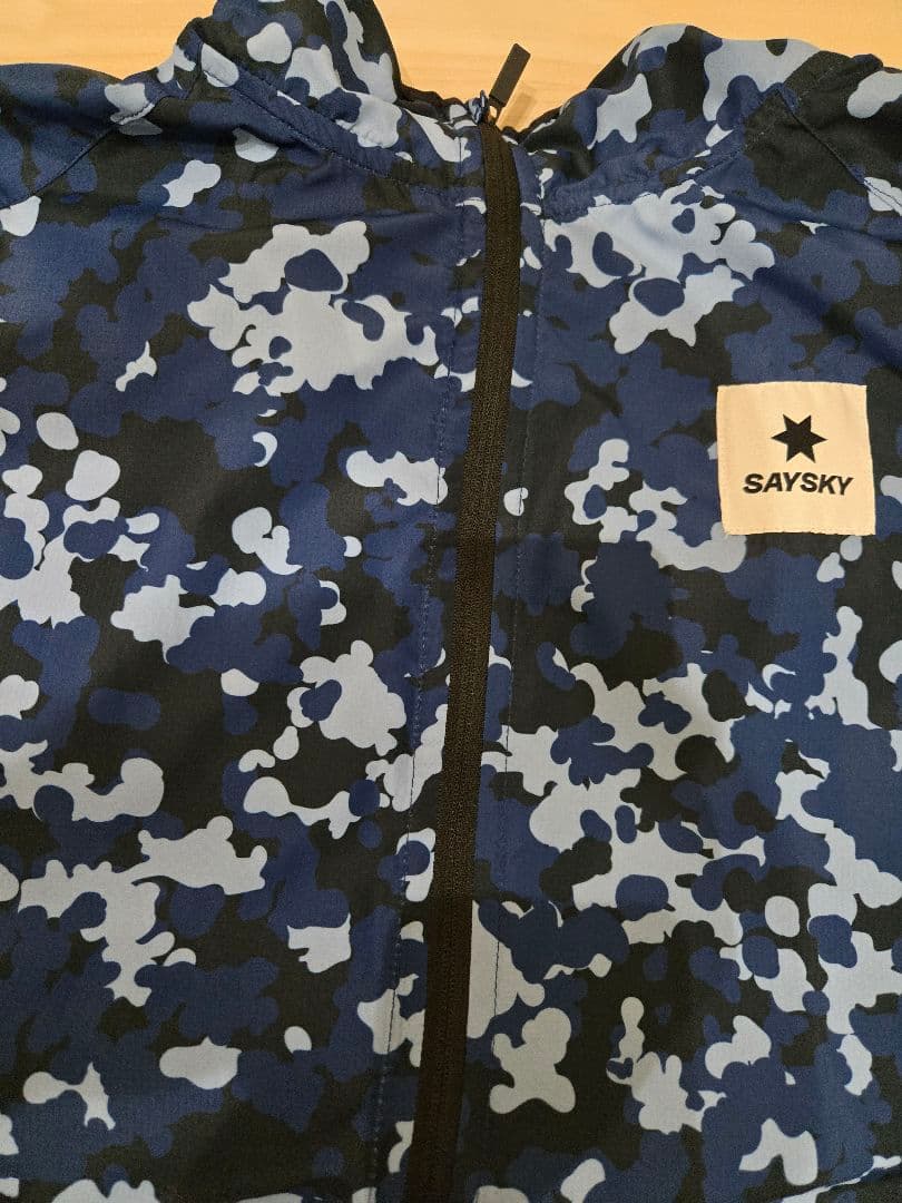 【saysky】ランニングジャケット カモフラ Sサイズ