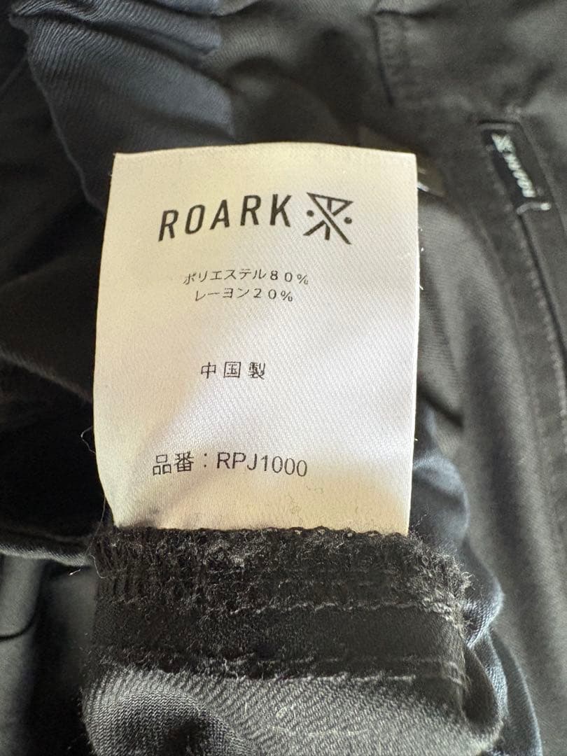 完売品 ROARK ロアーク トラベルパンツ ブラック Lサイズ RPJ1000