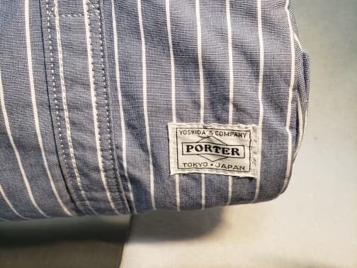 PORTER 70周年記念 ミニボストンバッグ ストライプ