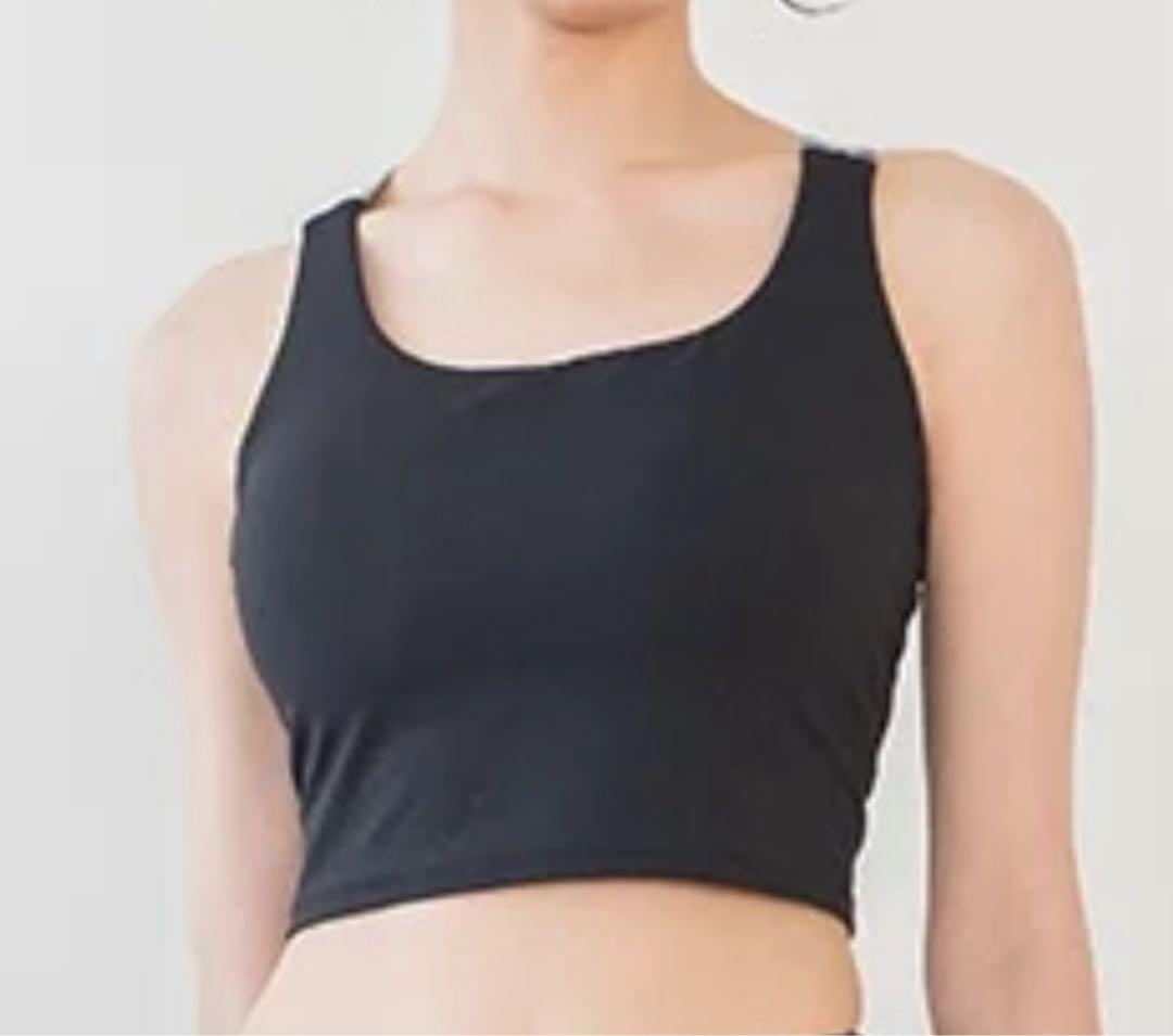 未使用　SUKALA スカーラ　Yストラップロゴブラトップ　ブラック