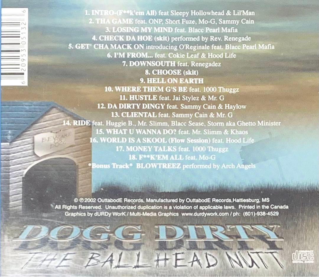 Dogg Dirty ミシシッピ　G-RAP G-FUNK GANGSTA