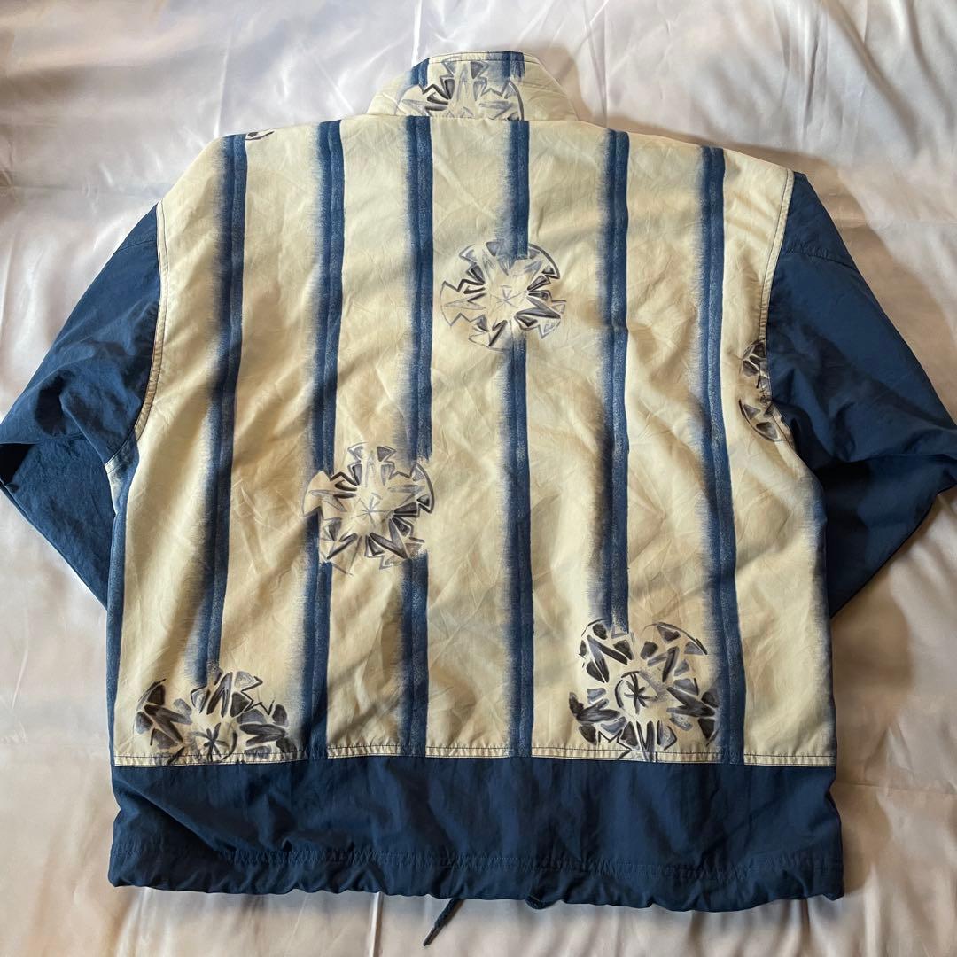 80s adidas 銀タグ　総柄ブルゾン