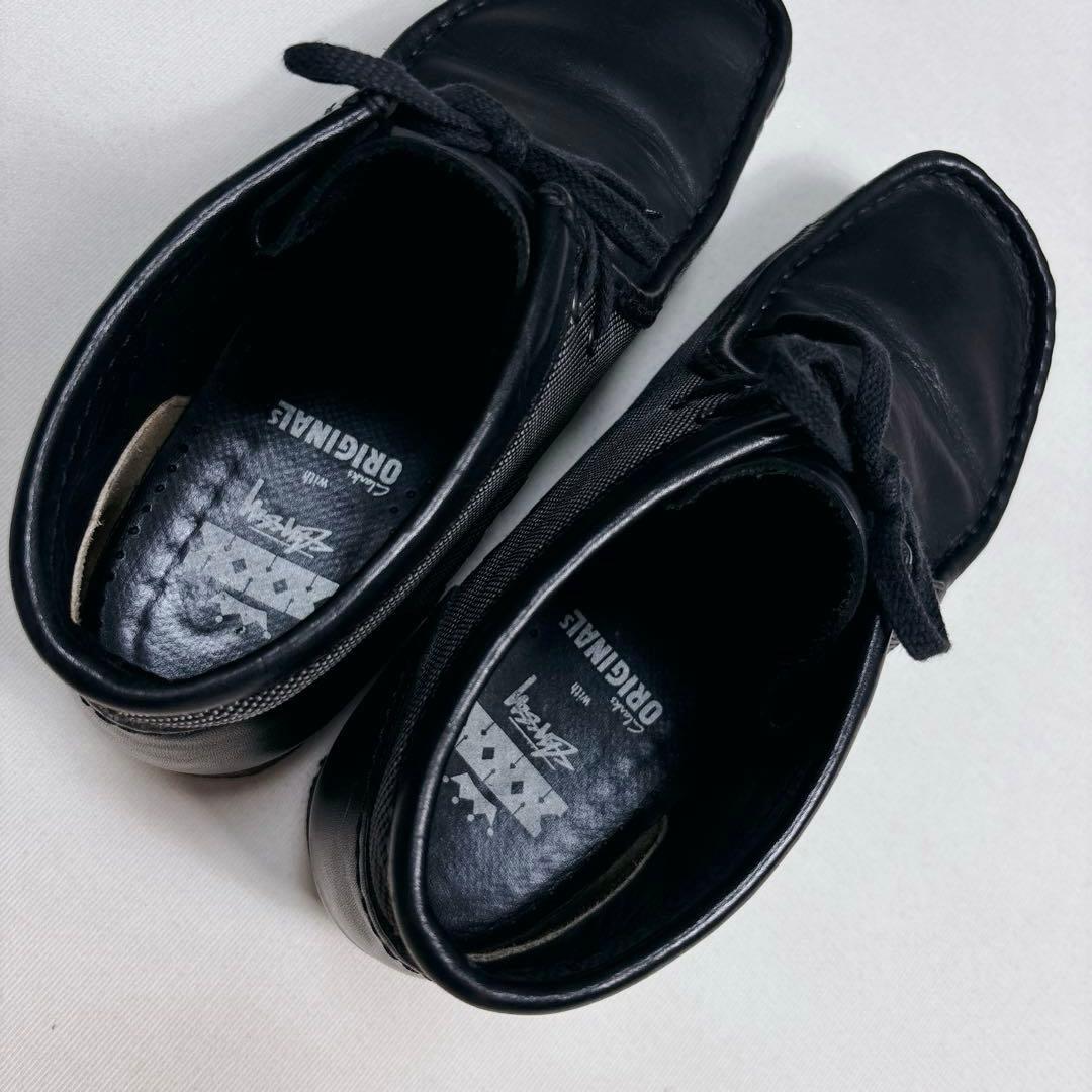 希少✨stussy clarks コラボ ワラビー ロゴ メッシュ 27cm