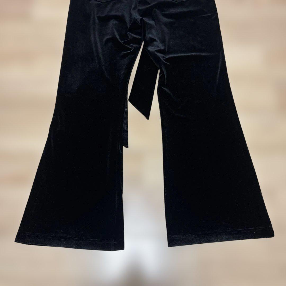 24AW Lamrof VELOUR PANTS ベロアフレアパンツ ブラック