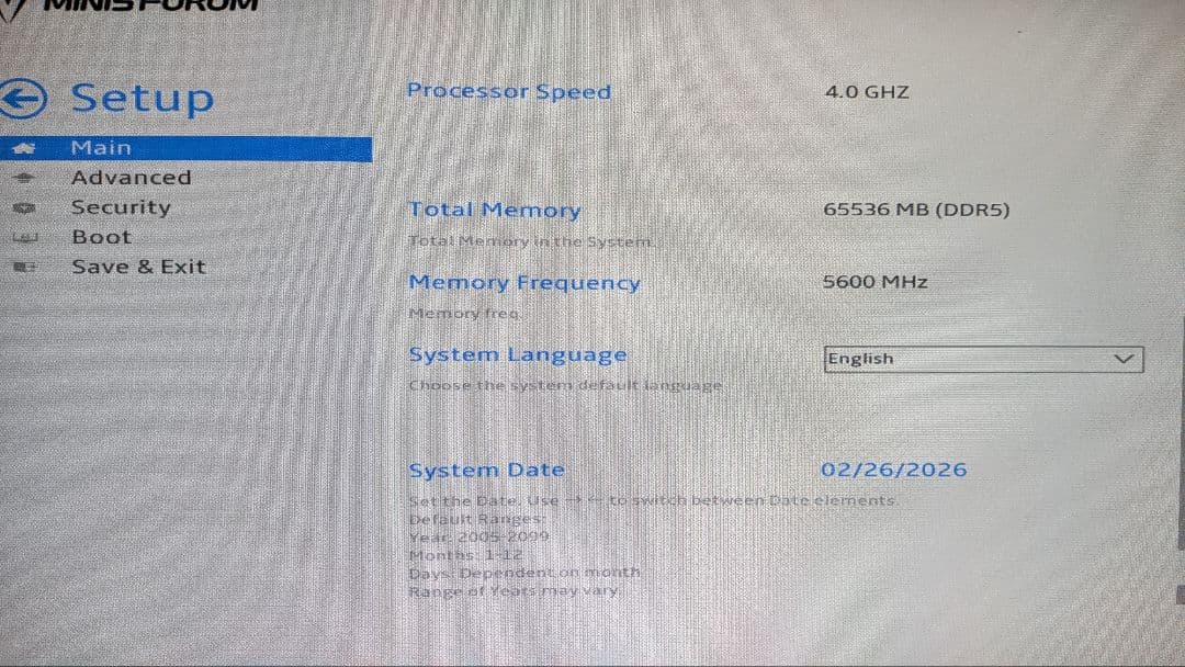 Minisforum UM890 Pro (メモリ64GB SSD 1TB)