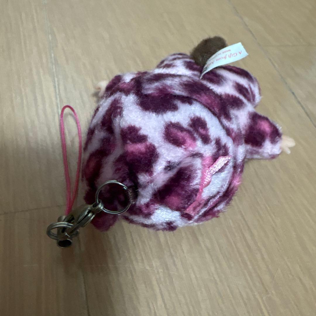 d*4様 ベビチッチ 豹柄 ピンク キーホルダー モンチッチ
