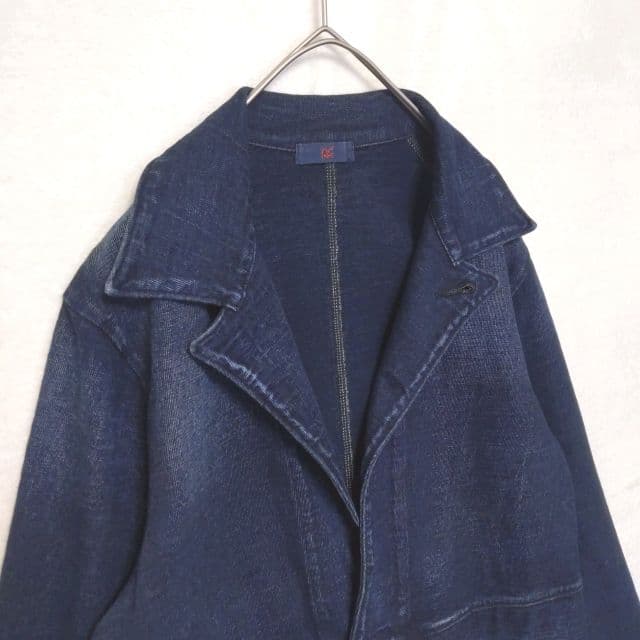専用　45rpm　Ｌ　デニムジャケット　コンチョボタン　　インディゴブルー