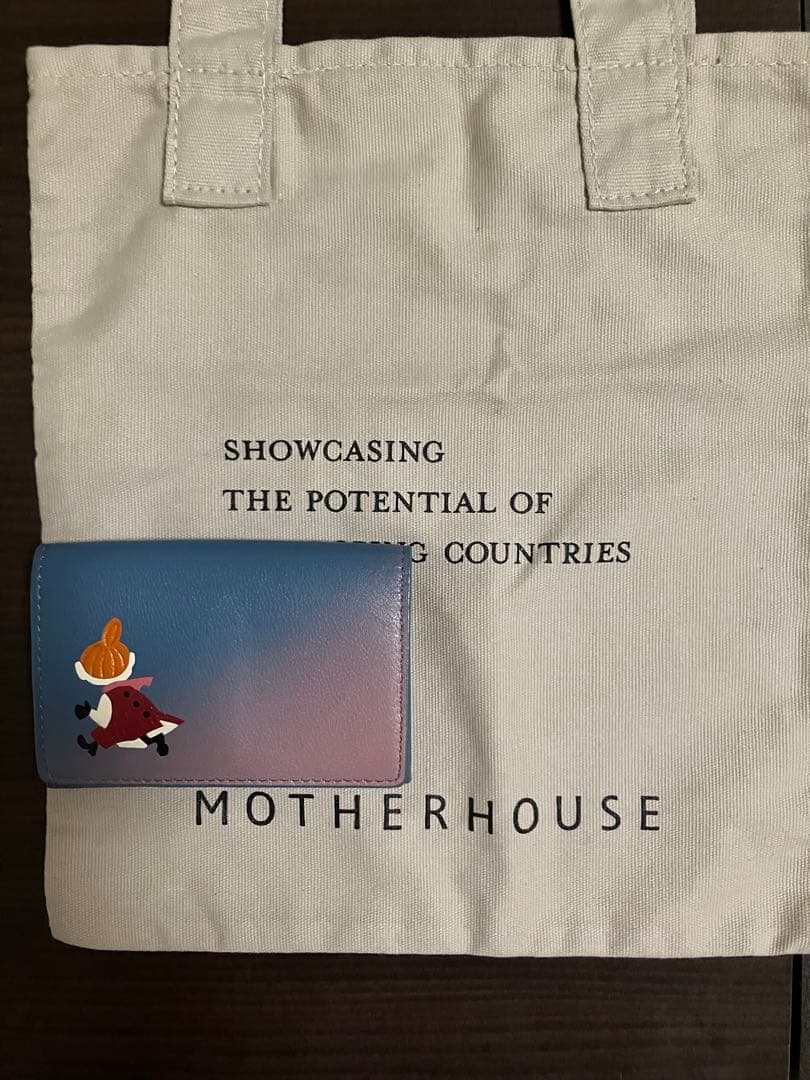 MOTHER HOUSE 本革 名刺入れ　布トートバッグ付き