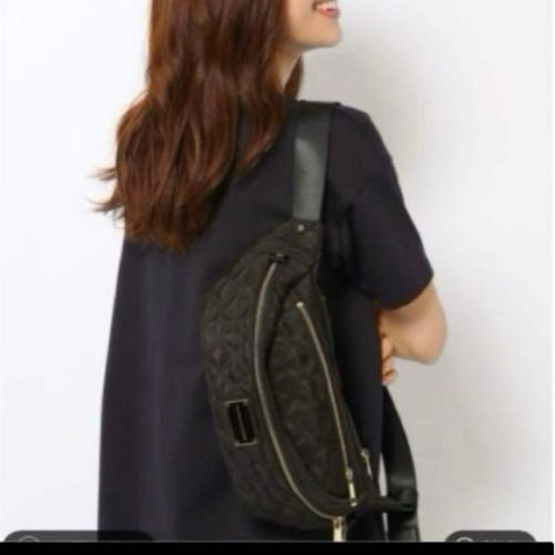バンヤードストーム　キレイめボディBAG キルティング　ブラック