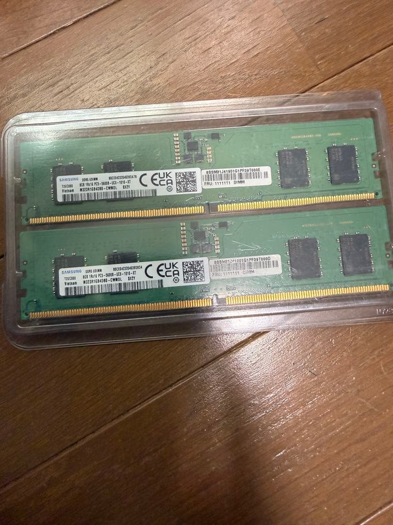 Samsung DDR5 8GB PC5-5600U メモリ×2