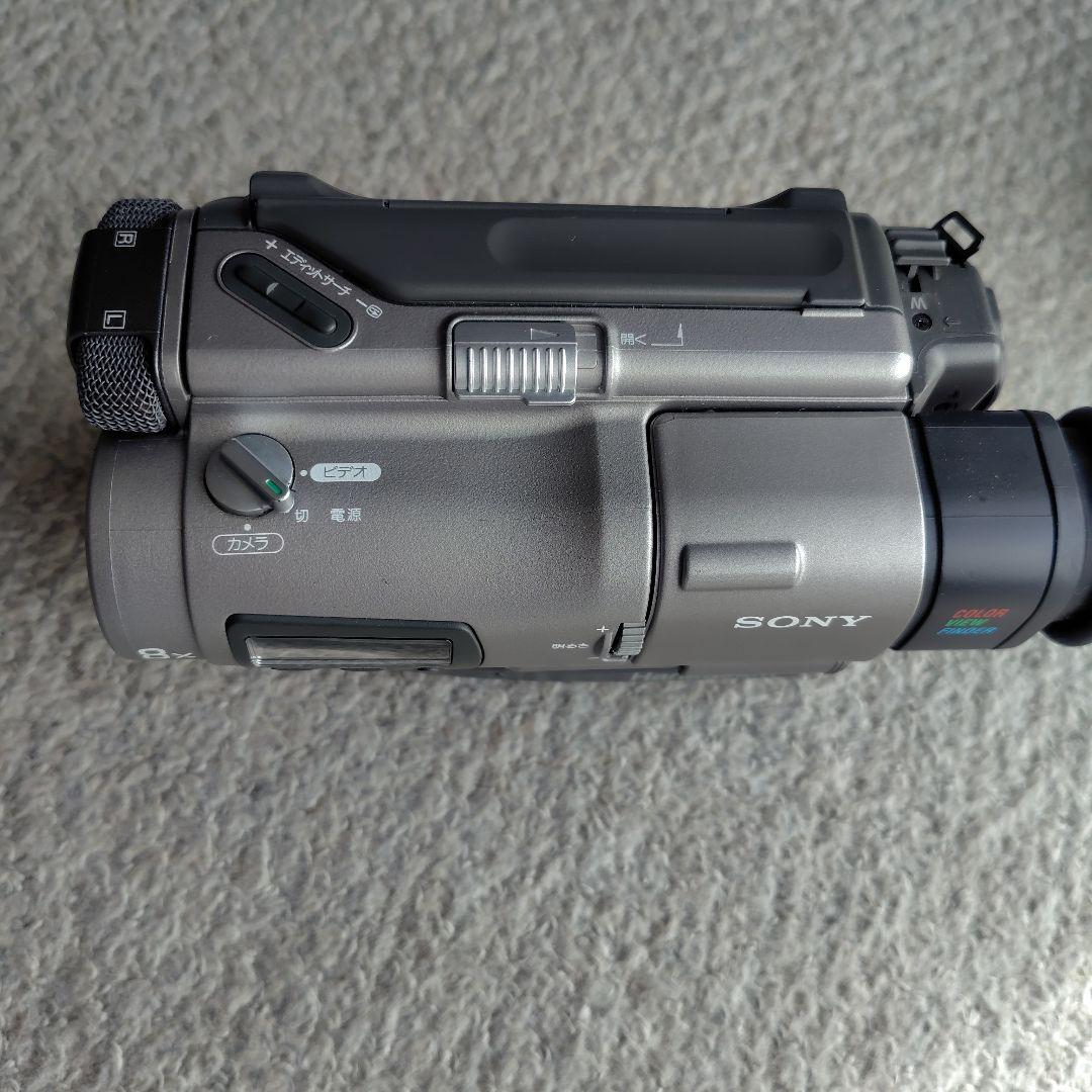 再生良好 SONY Handycam video Hi8 本体 AVケーブル付き