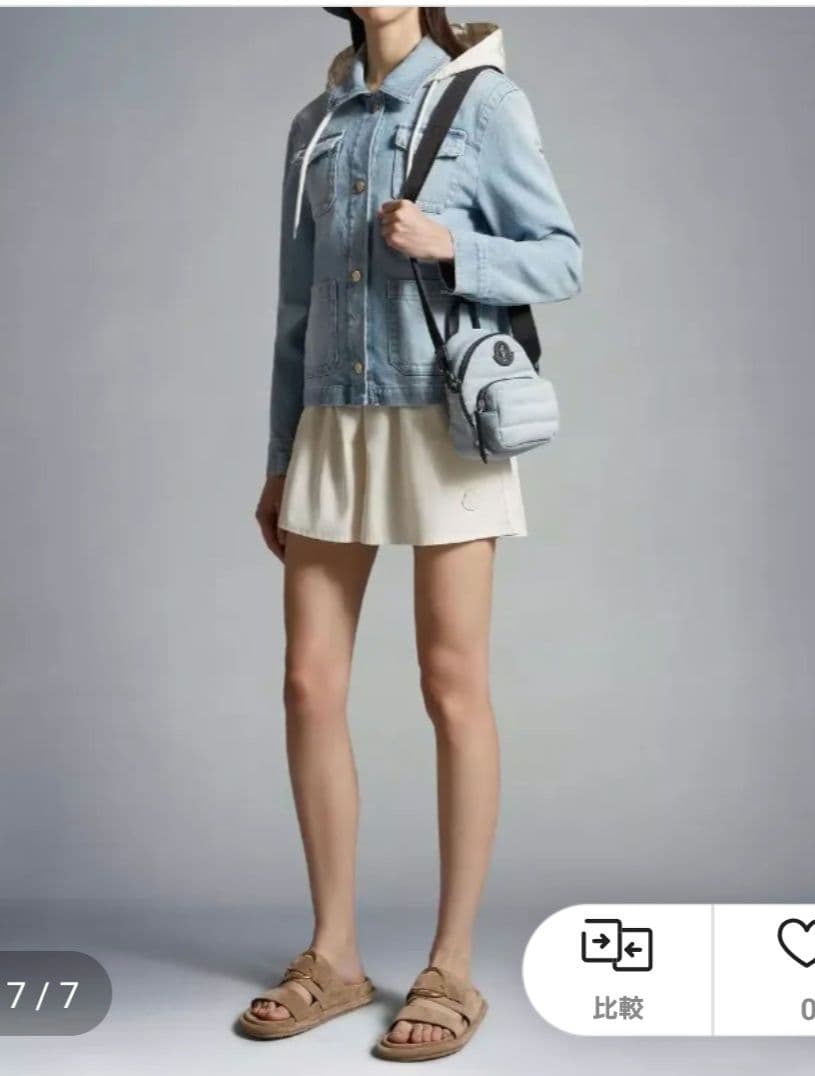 MONCLER MELISSA フード付きデニムジャケット