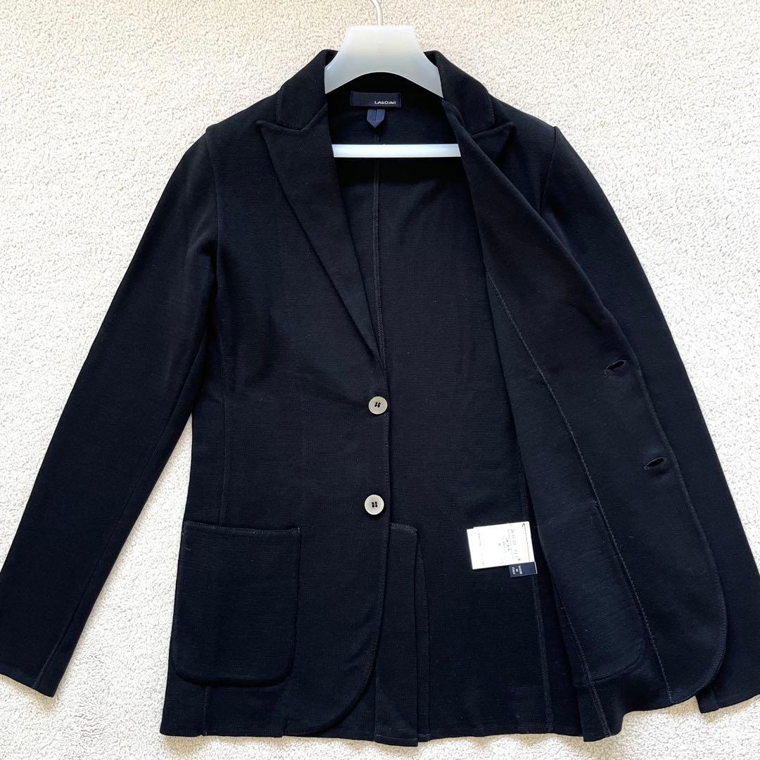 【美品】LARDINI JK.504 テーラードニットジャケット(XS)