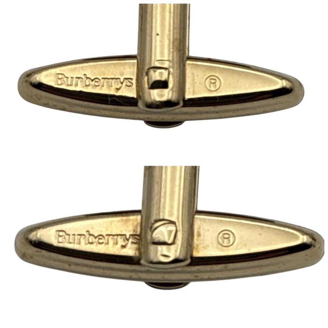 美品✨BURBERRY バーバリー カフス ネクタイピン セット ロゴ ゴールド