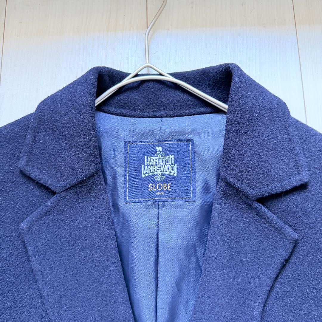 美品✨スローブイエナ　HAMILTONダブルフェイスウールロングコート　F