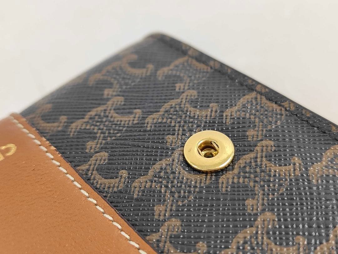 美品✨CELINE セリーヌ トリフォールド コンパクトウォレット 財布