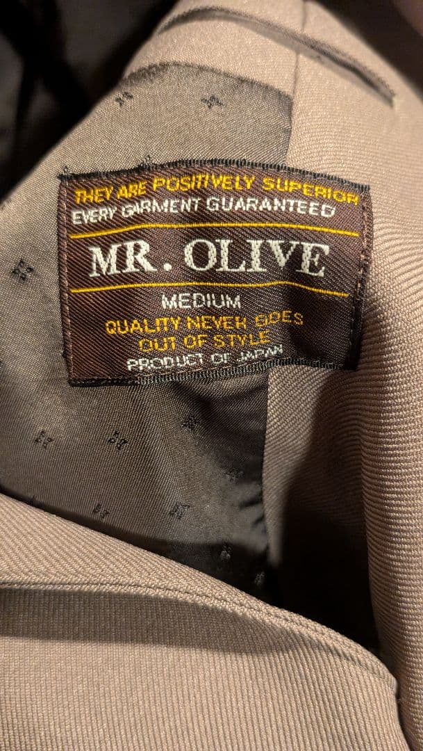 MR.OLIVE テーラードジャケット　グレージュ