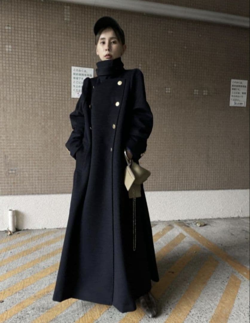 Ameri　CHARME FLARE LONG COAT