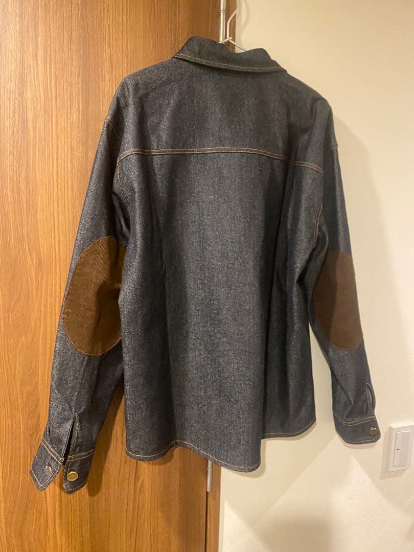k*様 KARAKU コーデュロイ肘パッチ　真鍮製ハーフボタンデニムプルオーバー