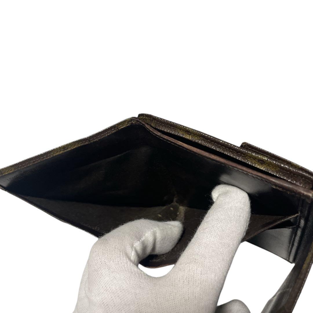 LOUIS VUITTON Wホック財布 モノグラム ポルトモネビエ
