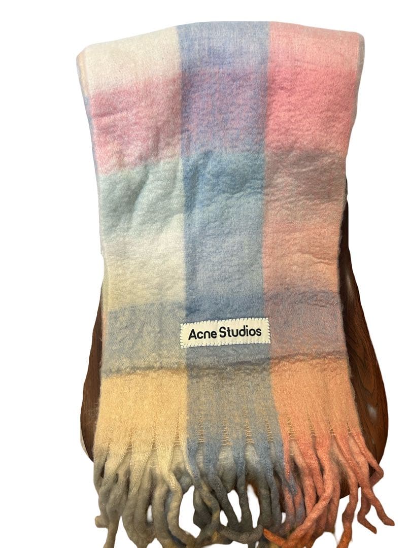 Acne Studios マルチカラーチェックマフラー新品未使用
