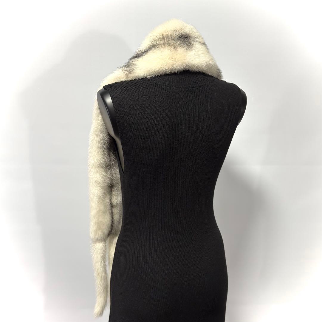 【稀少】Black Cross Mink ミンクファーストール ブラッククロス