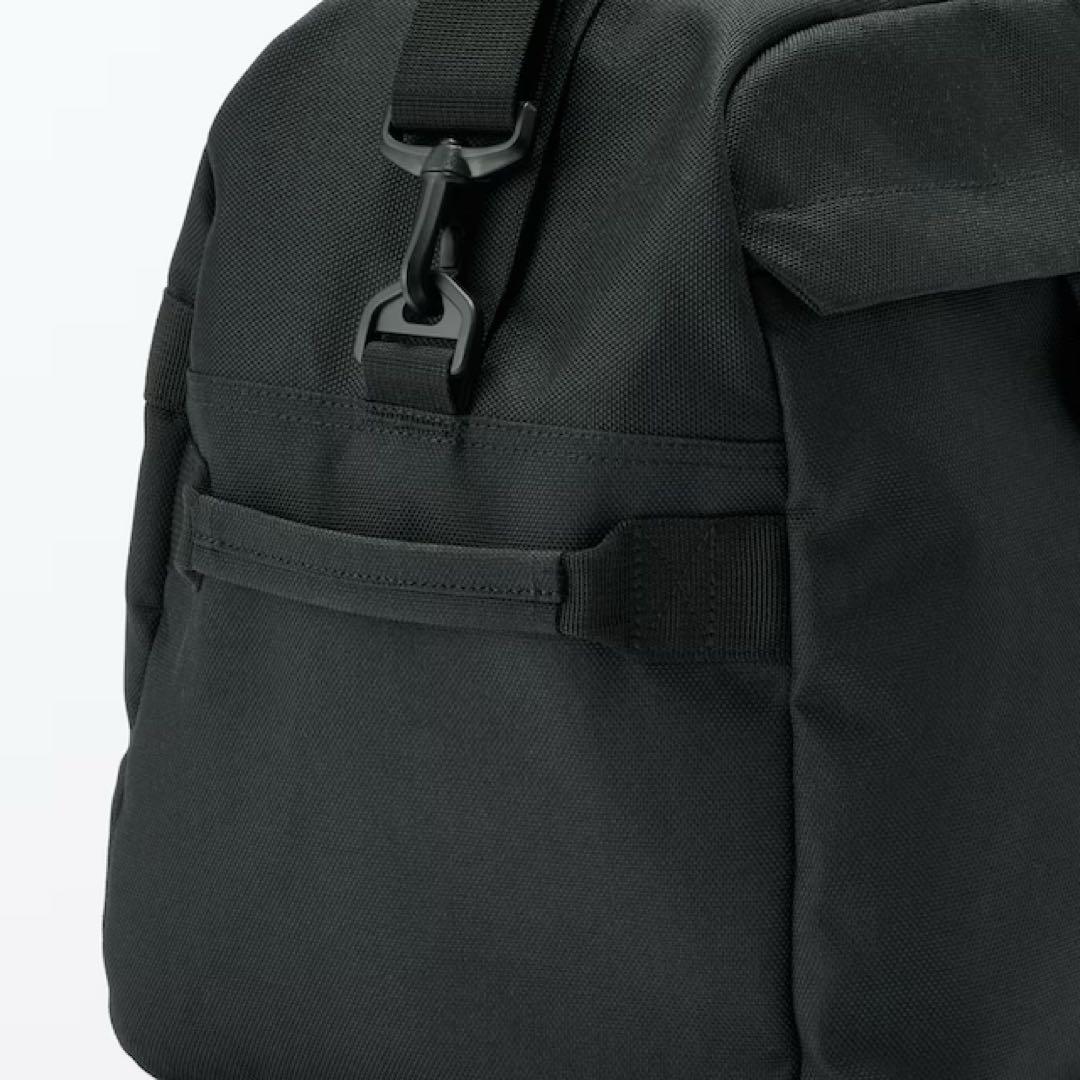 無印良品『新品☆撥水ボストンバッグ ブラック 縦３２×横５０×マチ２３ｃｍ』