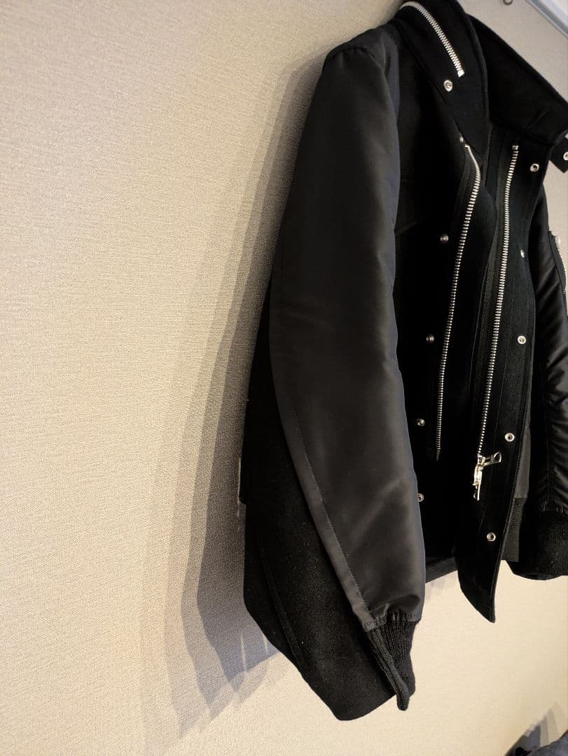 sacai ウール ツイルブルゾン ハイネック サイズ1