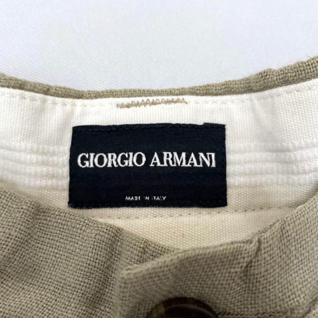 パンツ Giorgio Armani linen wide slacks