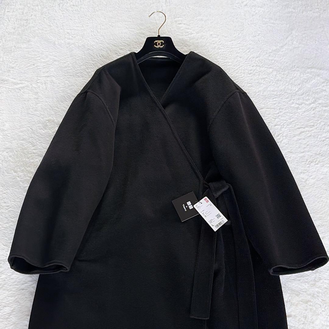 希少大きなサイズ✨新品タグ付き【ユニクロ】セオリーコラボ ウールブレンドコート黒