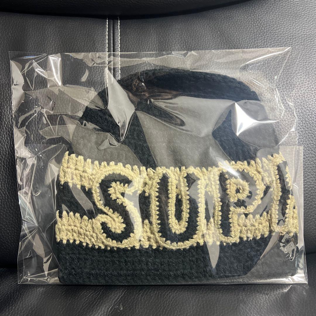 帽子 Supreme Crochet Logo Beanie \"Black\"