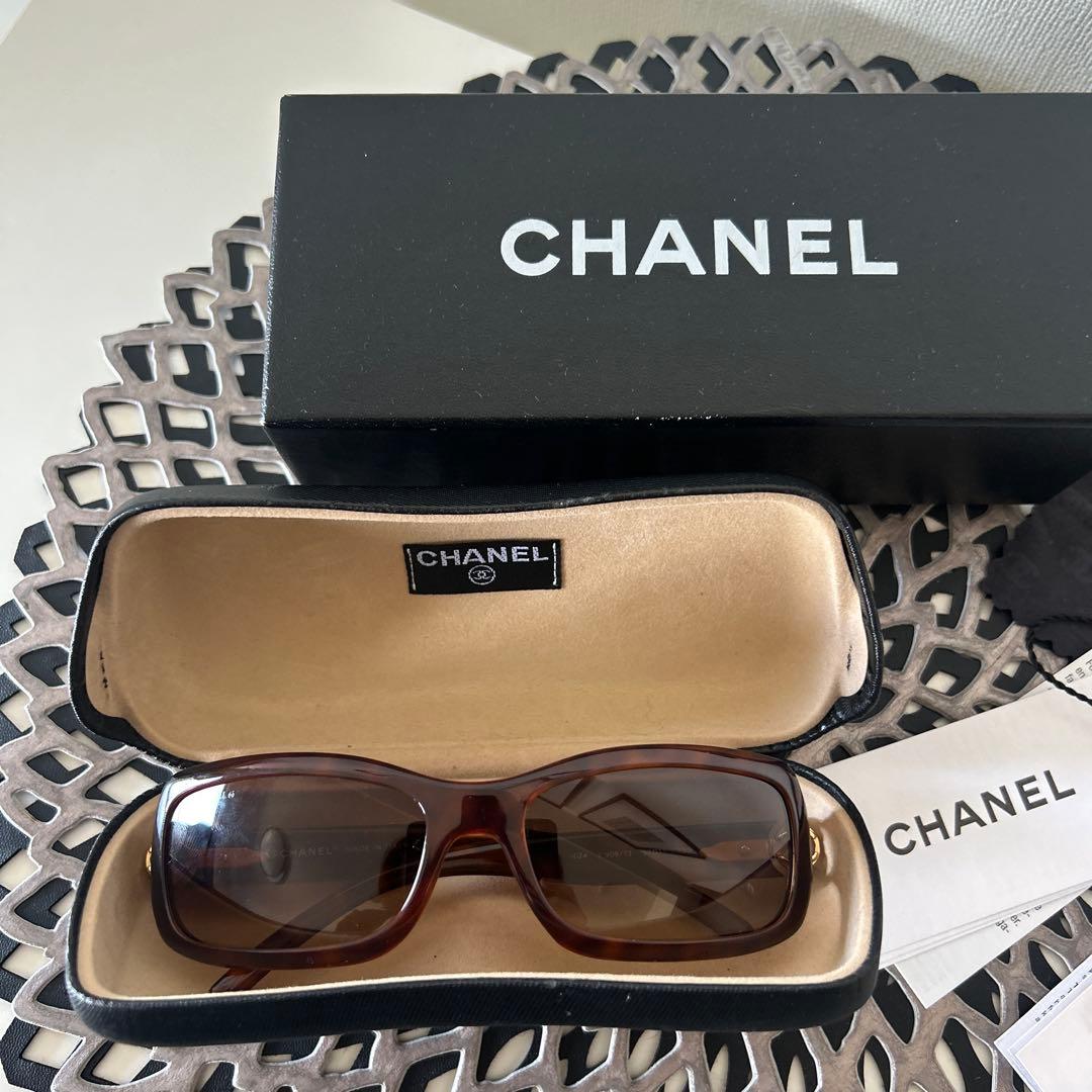 超美品CHANEL サングラス茶系 付属品全てあり