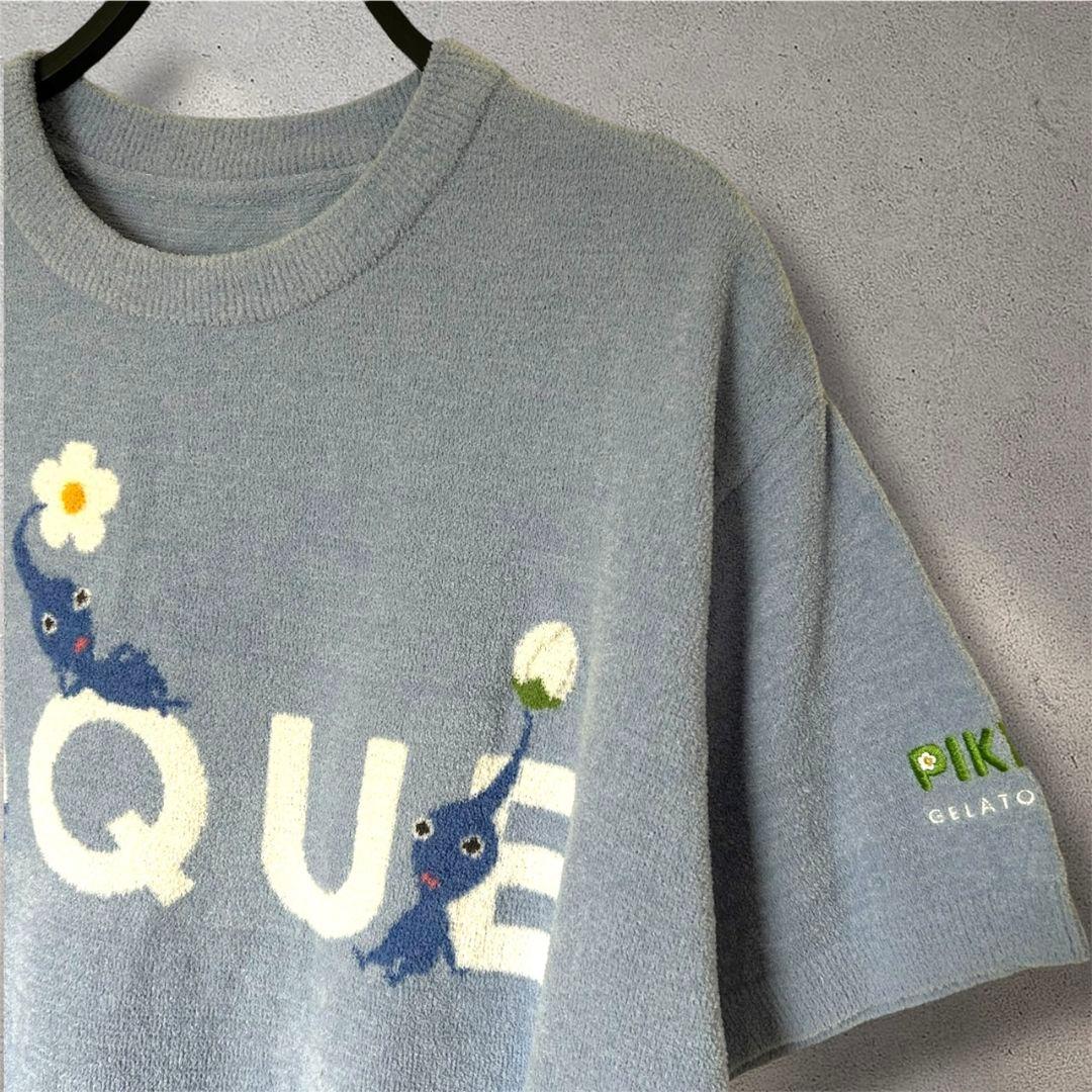 新品 ジェラートピケ ピクミン タグ類無し セットアップ BLU