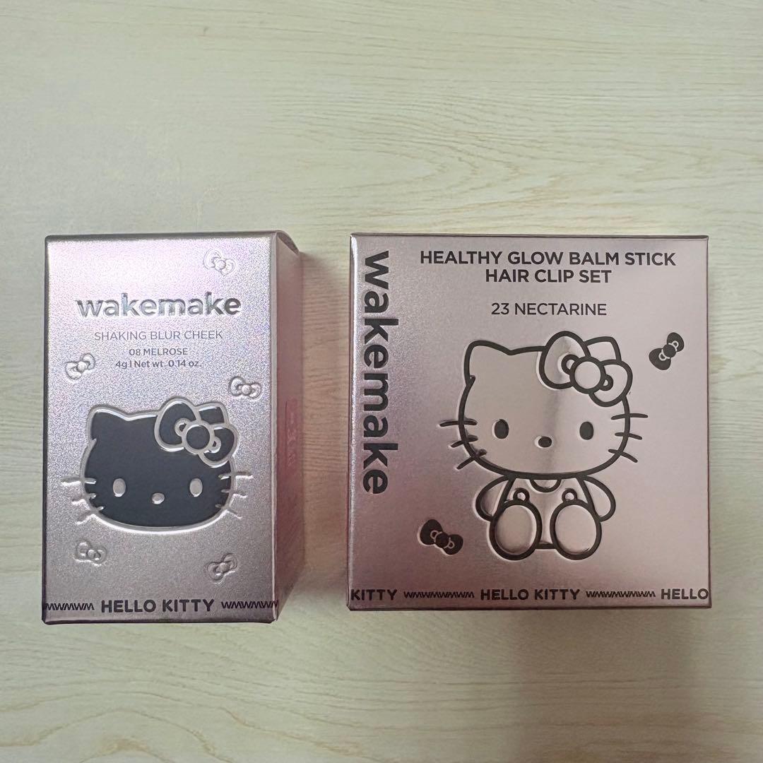 wakemake×ハローキティコラボ　Qoo10限定メイクアップキット