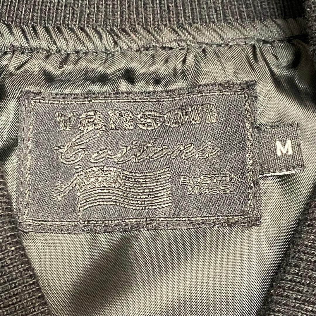 美品vanson cottons MA-1フライトジャケット ブラック バイカー