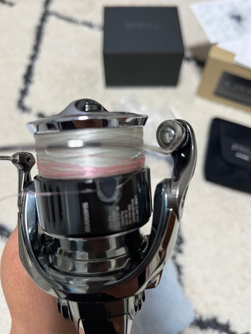 りき　シマノ22ステラC2500S美品　夢屋スタンド付き
