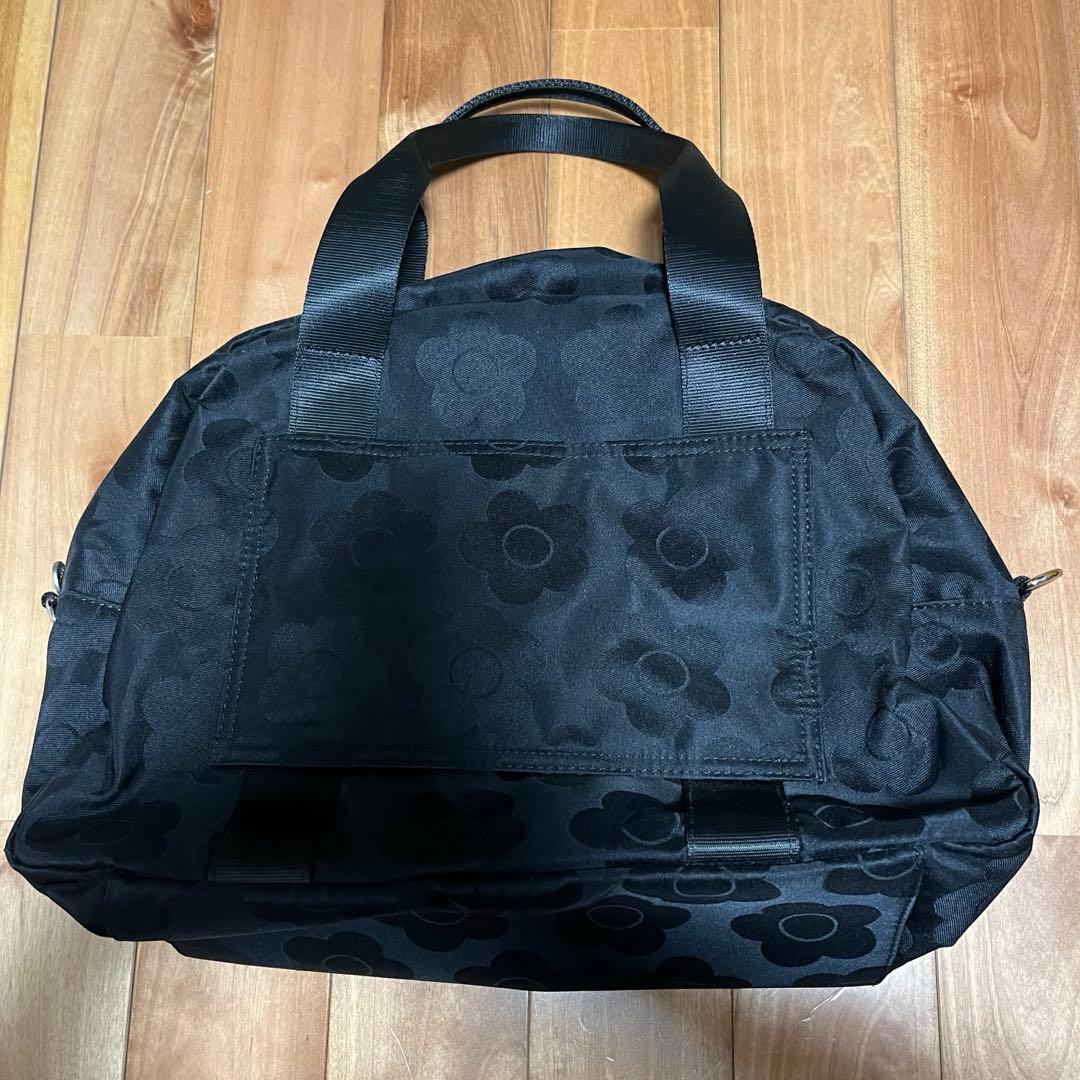 MARY QUANT ブラックボストンバッグ