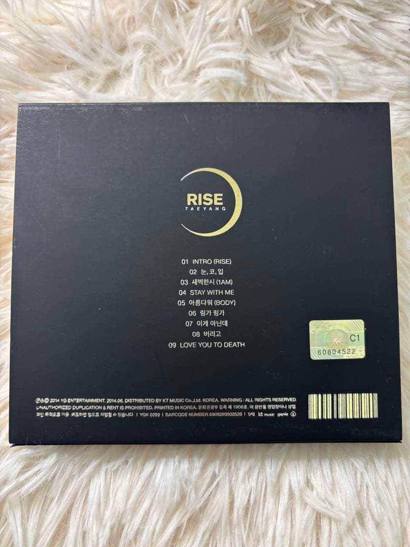 TAEYANG 2ND ALBUM RISE 韓国版 数量限定