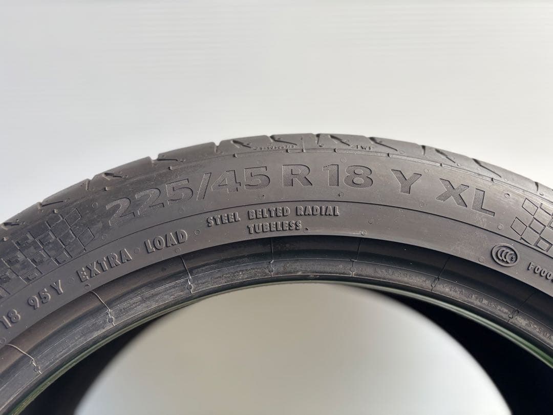【バリ溝・送料無料‼️】 225/45R18 コンチネンタルMC6 / MC7