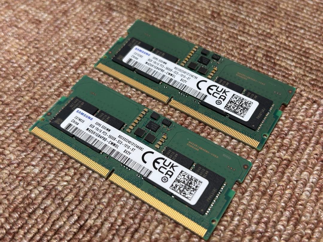 星*海様 DDR5 5600 16GB SODIMM ノート用 Samsung