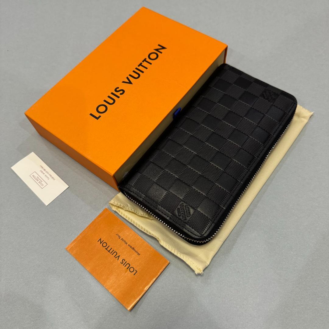 【極美品】 LOUIS VUITTON ダミエ ブラック 長財布