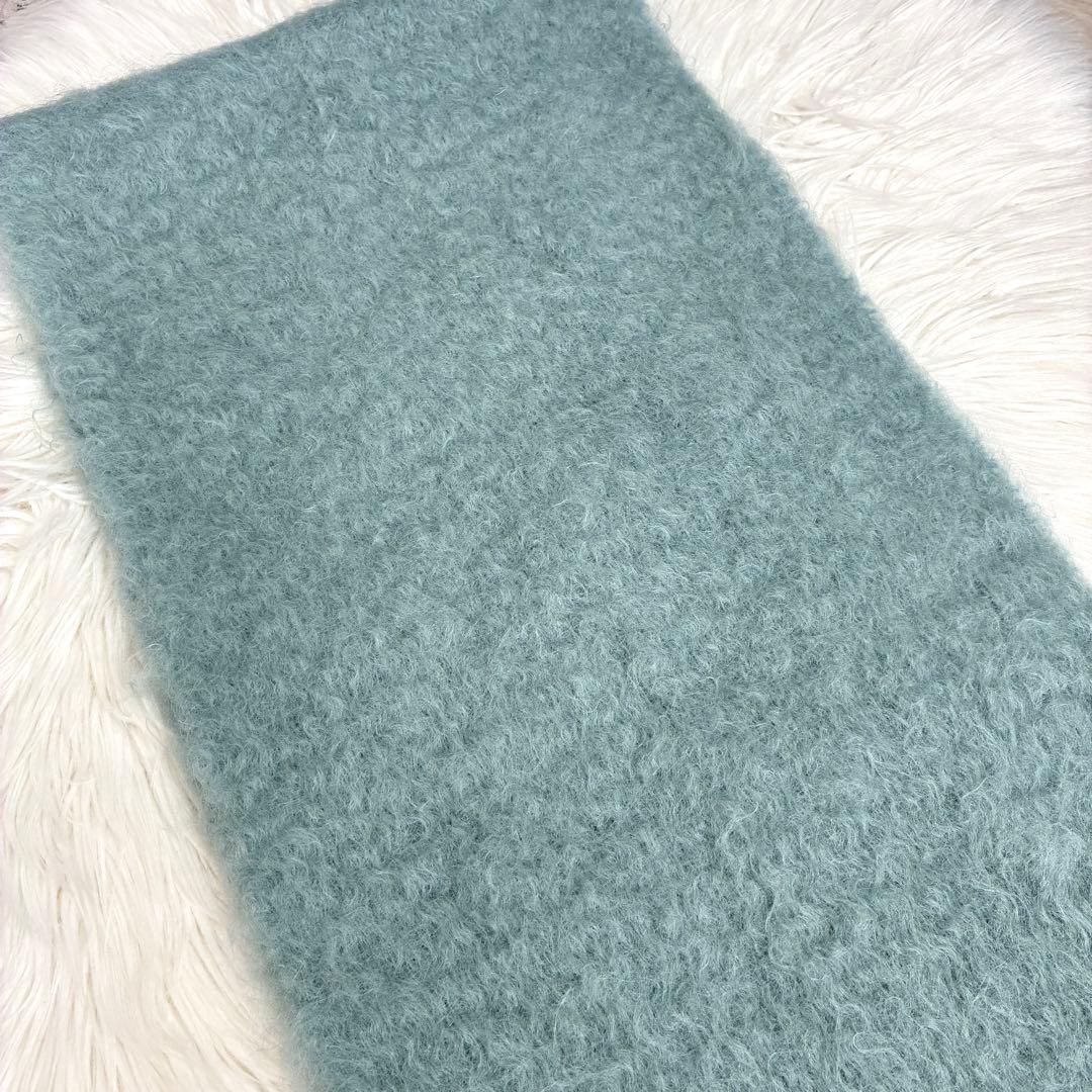 人気✨GR マンタスエスカライ モヘア マフラー ミント スペイン製✨美品