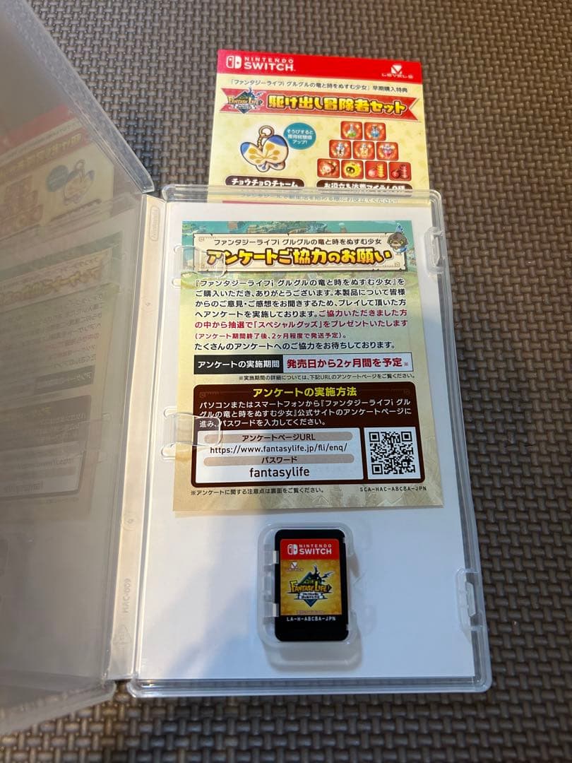 ポ*ク様 FANTASY LIFE iグルグルの竜と時を盗む少女　早期購入特典付