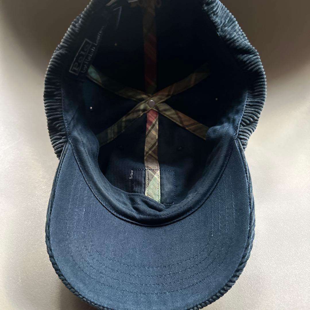 90s' Ralph Lauren コーデュロイキャップ　フェード