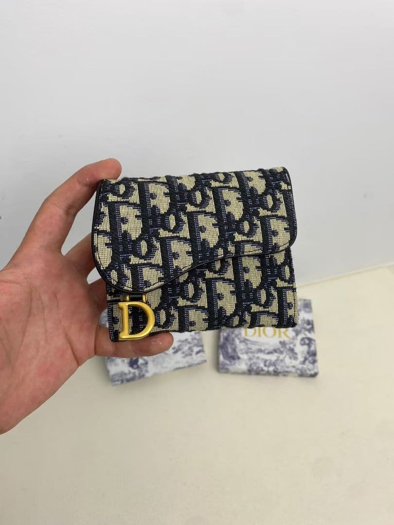 DIOR Oblique D バックル 三つ折り財布