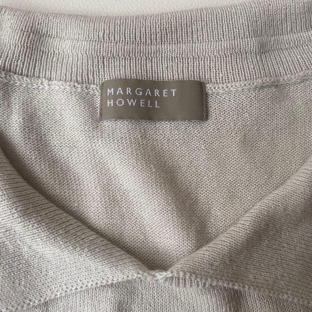 【美品】マーガレットハウエル　ニットポロシャツ　COTTONHEMP　近年モデル