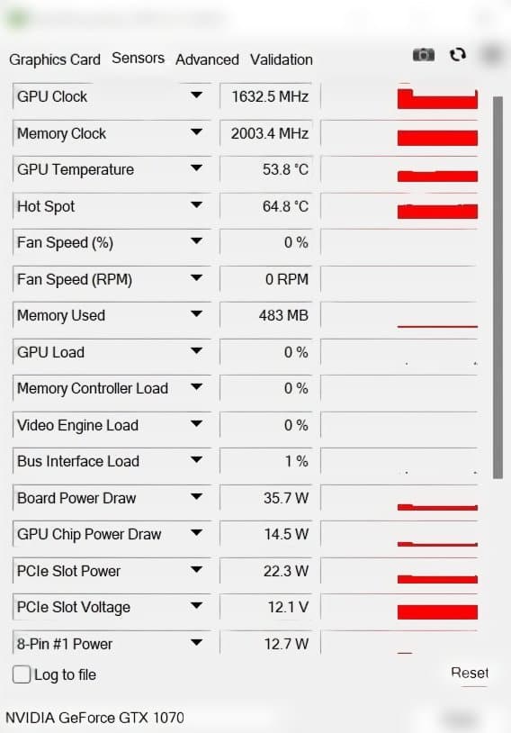 GTX1070 8GB Palit JetStream 起動確認 現状品