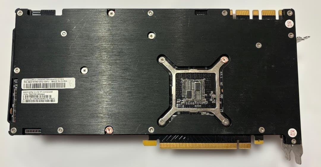 GTX1070 8GB Palit JetStream 起動確認 現状品