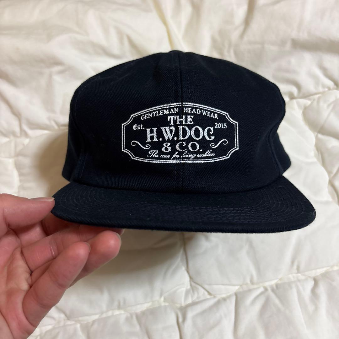 H.W.DOG & CO. ネイビートラッカーキャップ　帽子