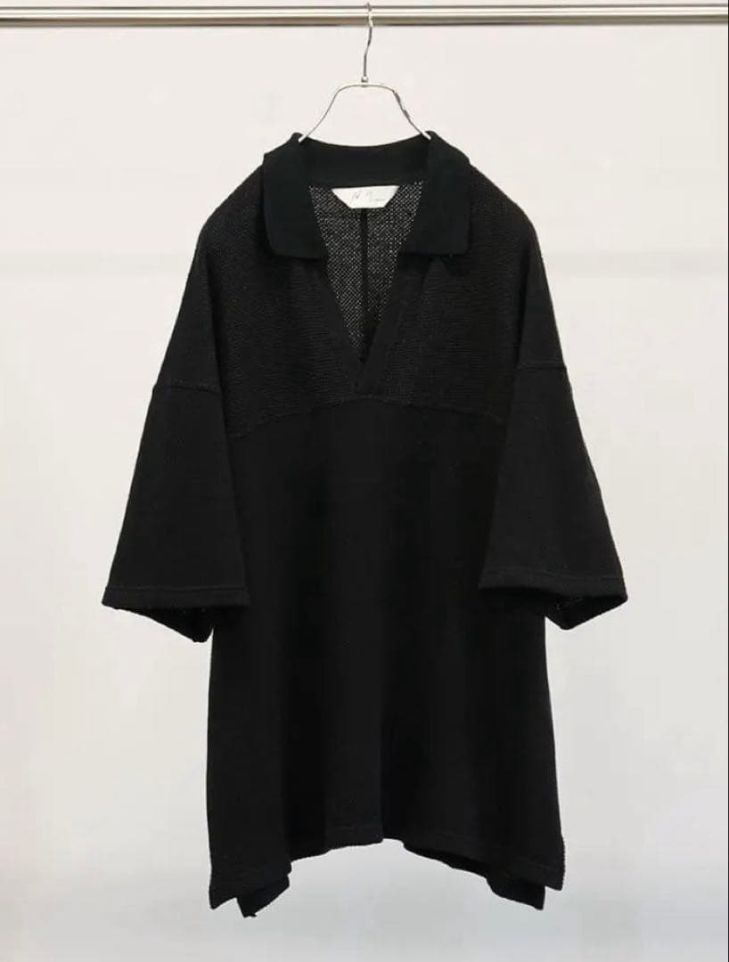 トップス ANCELLM FOOTBALL SHIRT BLACK